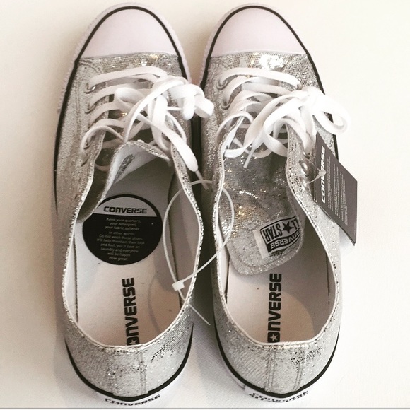 HOST PICK NEW CONVERSE Silver Sneakers - Picture 4 of 8